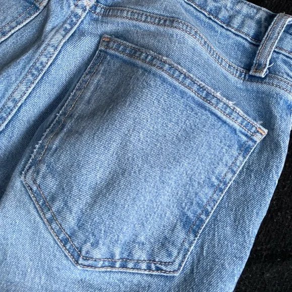 Zara Ripped Straight Leg Jeans - Picture 6 of 6